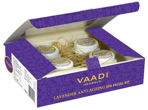 Vaadi Herbals Lavender Anti Ageing Spa Facial Kit with Rosemary Extract 70g